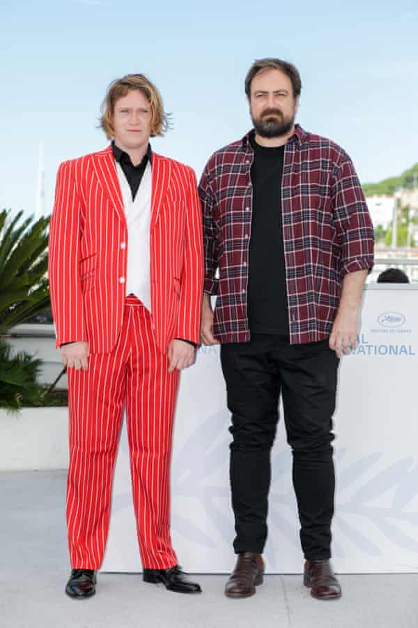 Caleb Landry Jones and Justin Kurzel at Cannes in July