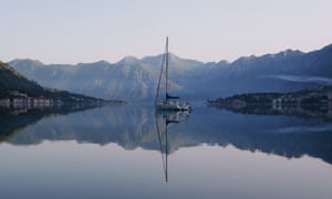 Yacht on Bay of Kotor