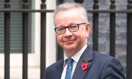 Chancellor of the Duchy of Lancaster Michael Gove is seen outside Downing Street in London, Britain November 5, 2019.