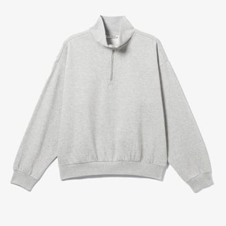 Weekday loose half-zip sweatshirt.
