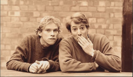 David Mitchell and Robert Webb, in Cambridge in the 1990s, in a photograph taken to promote their first two-man show