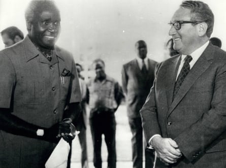 With Kenneth Kaunda in Lusaka, Zambia, in September 1976.