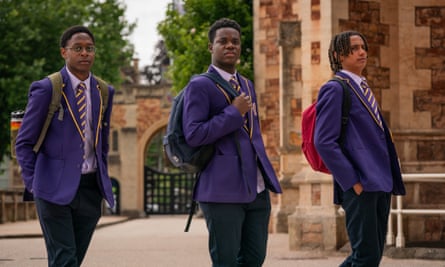 The stakes are high for everyone … Omar (Myles Kamwendo), Jaheim (Josh Tedeku) and Toby (Sekou Diaby).