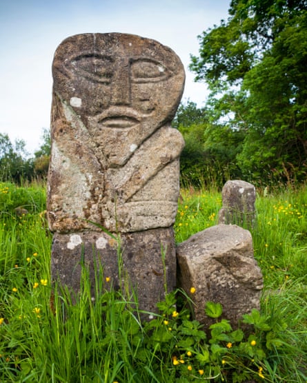 The front of the Boa Island stone figure.