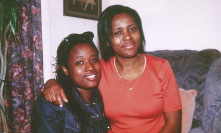 Charlene White with her mother.