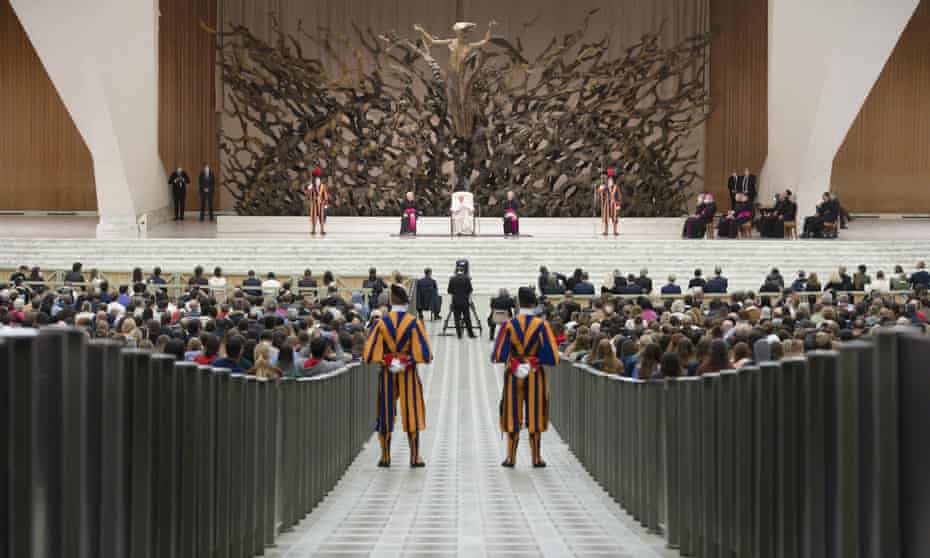 Pope Francis during his weekly general audience