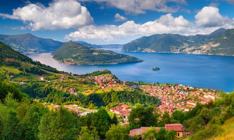 Monte Isolea on Lake Iseo, the largest lake island in Italy.