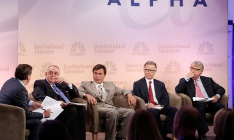 Chris Hohn, the founder of the Children's Investment fund (third from left), at the CNBC Institutional Investor Delivering Alpha conference in 2013.