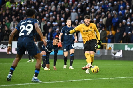 Wolverhampton Wanderers' Matt Doherty scores.