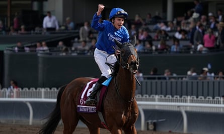William Buick celebrates victory over the Lord of the Seas.