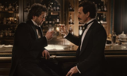 Paul Ready as Petrov and Ewan McGregor as Count Rostov In a Gentleman in Moscow.
