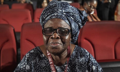 Ama Ata Aidoo at the Aké arts and book festival in Abeokuta, south-west Nigeria, in 2017.
