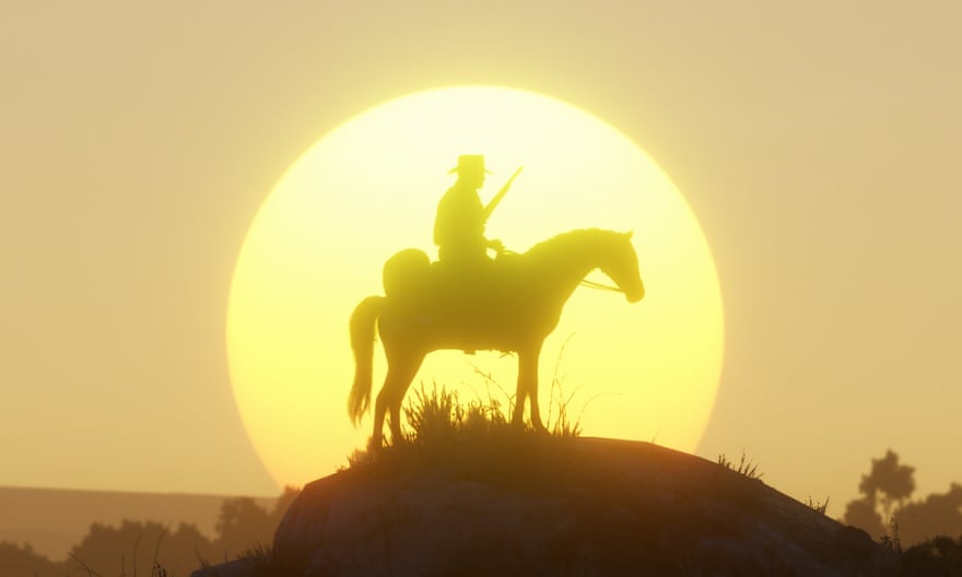 Four-legged fun … Red Dead Redemption 2.