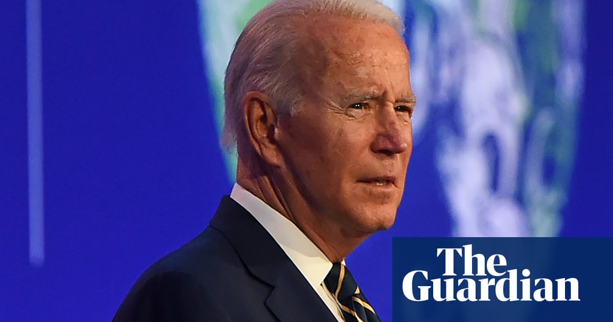 Cop26: Biden urges action on climate change and vows US will ‘lead by example’