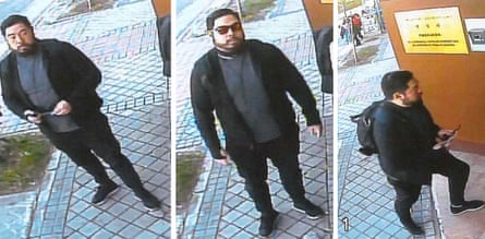 Christopher Ahn, allegedly shown in pictures taken by a surveillance camera at North Korea’s embassy in Madrid.