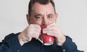 King with a cup of tea