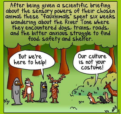 Cartoon by First Dog on the Moon titled Living As Creatures, panel 2