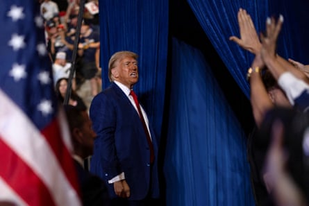 Trump at a rally in Arizona on Thursday.