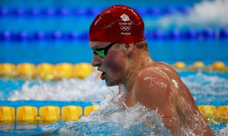 Adam Peaty in the men's 4x100m medley relay in Rio