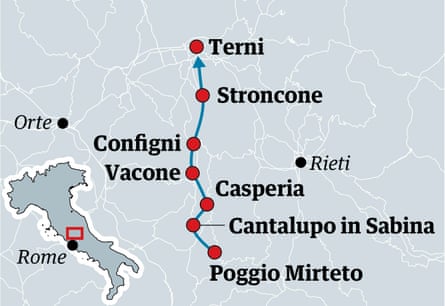 Italy travel map