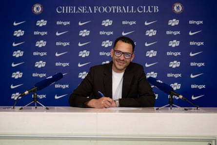 Liam Rosenior signs his new deal to take charge at Chelsea