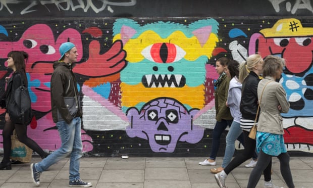 Graffiti street art in Shoreditch has made the area a tourist hub.