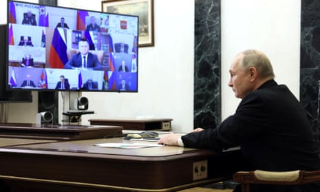 Vladimir Putin chairs meeting on measures taken after the Moscow concert hall attack.