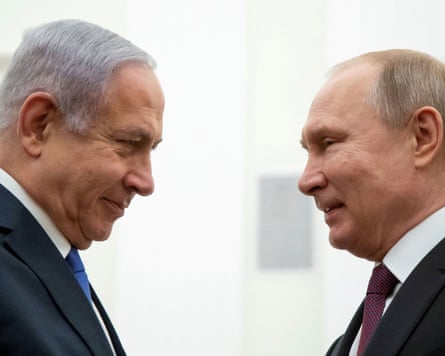 Benjamin Netanyahu face to face with Vladimir Putin