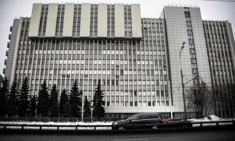 The State Scientific Research Institute of Organic Chemistry and Technology in Moscow, photographed in 2018. Novichoks were allegedly developed by Soviet scientists at the institute in the 1970s and 1980s.