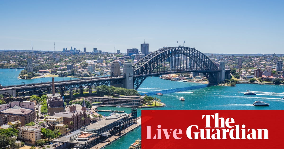 Australia news live: sewage leak from cracked pipe risks spilling into Sydney Harbour; emergency bushfire warnings in NSW