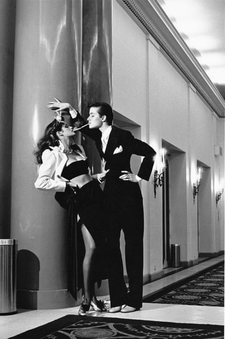 Woman into man, Yves Saint Laurent, French Vogue, Paris, 1979.