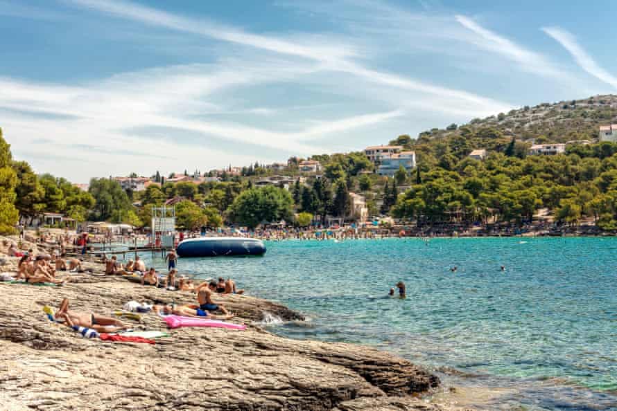 Slanica beach on Murter island.