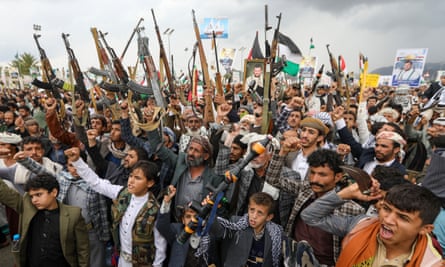 A protest denouncing the killing of Hamas chief Ismail Haniyeh and Hezbollah senior commander Fuad Shukur in Sana’a