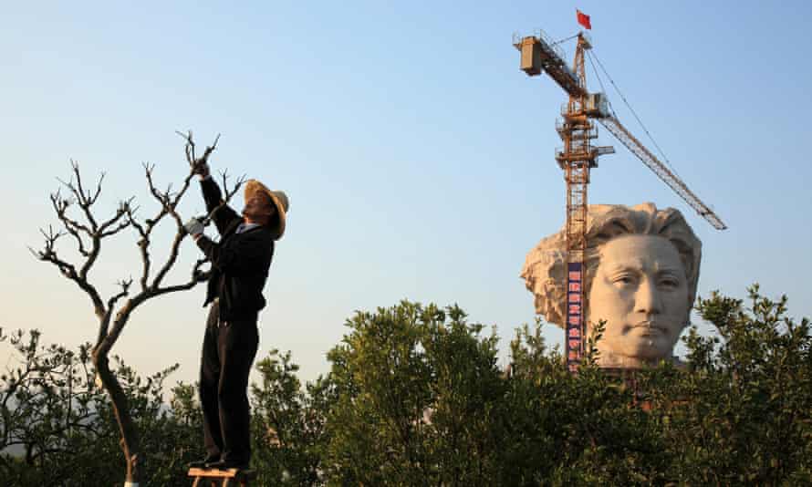 The 32ft-high statue of Mao Zedong in his youth in Changsha, Hunan.