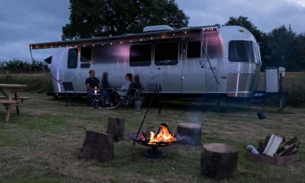 The Wells Airstreams in Herefordshire. Glamping