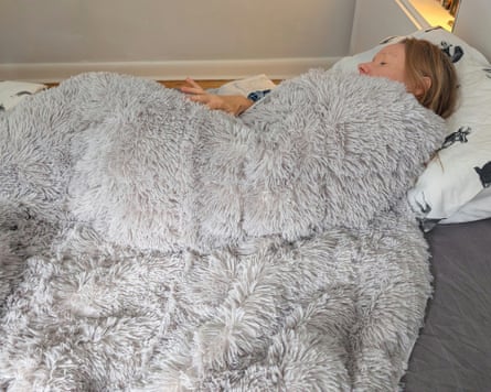 OHS Faux Fur weighted blanket.