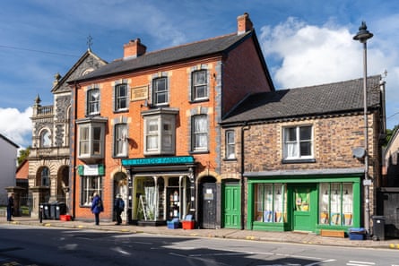 Traditional shops on a high street