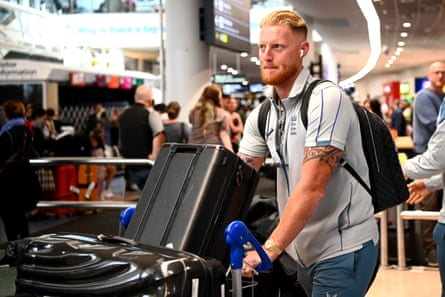 Ben Stokes arrives in Auckland for England’s upcoming Test series.