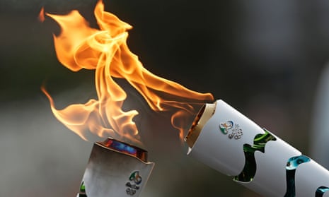 Olympic torches in Brazil