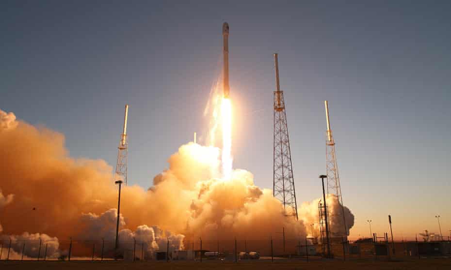 Space observers believe the Falcon 9 rocket, seen launching in February 2015, is on course to hit the moon in a matter of weeks.