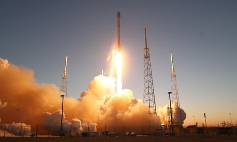 Space observers believe the Falcon 9 rocket, seen launching in February 2015, is on course to hit the moon in a matter of weeks.