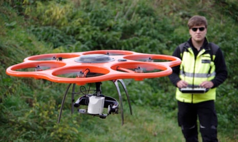 Drone being used in Germany to detect metals