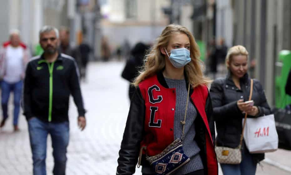 People on the streets of Amsterdam.