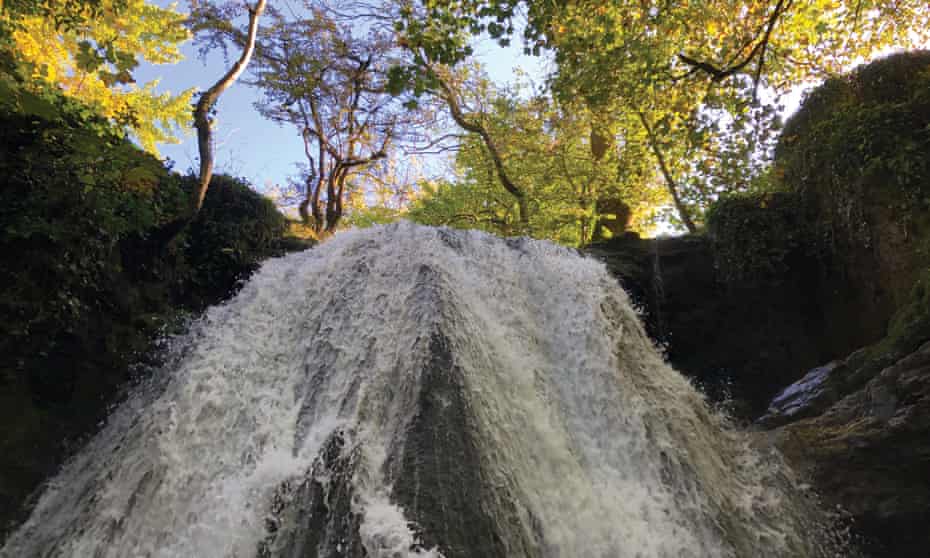 Janets Foss, North Yorkshire - from below.