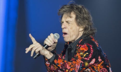 Mick Jagger performing during the Rolling Stones’ 2017 European tour.