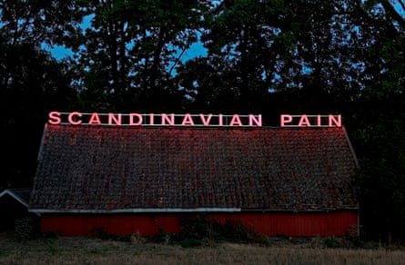 The neon sculpture Scandinavian Pain , 2006-2012.