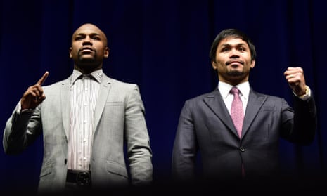 Floyd Mayweather Jr v Manny Pacquiao: kickoff press conference – as it  happened, Floyd Mayweather v Manny Pacquiao