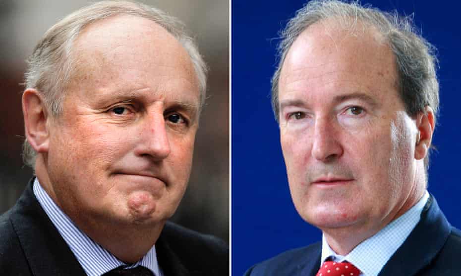 Paul Dacre, right, and Charles Moore are tipped for senior positions at UK’s public broadcaster and the media regulator, Ofcom. 