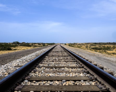 The train line used to haul coal across Wayúu lands to the Caribbean coast.