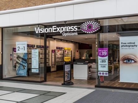 A Vision Express shop successful Stockport municipality centre
